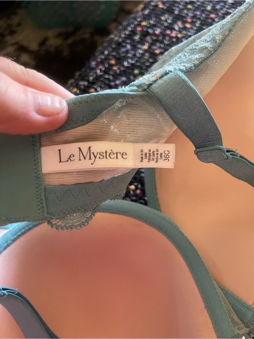 Brand new, never worn Le Mystere Light Blue Lace Underwire Bra - Picture 5 of 6